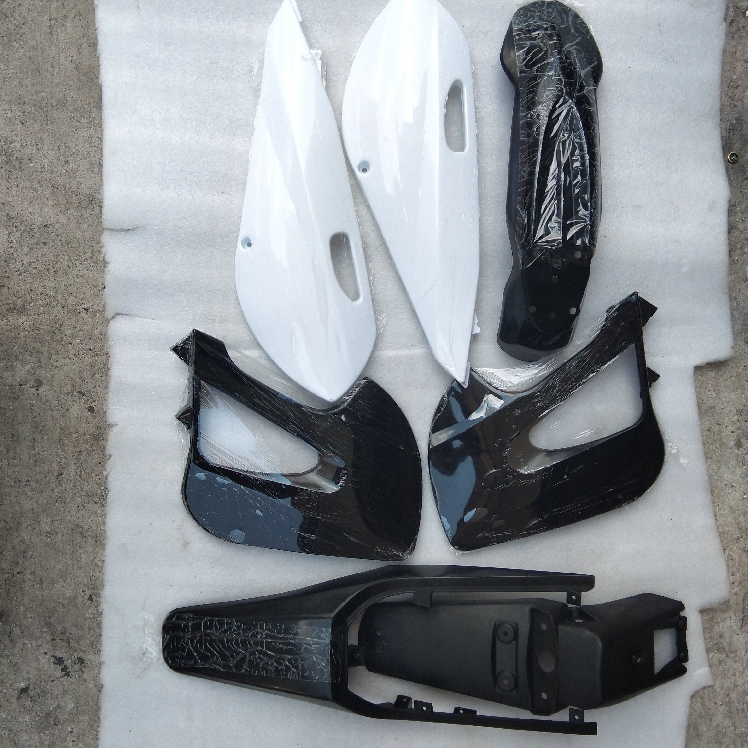 包邮越野摩托车配件小高赛川崎110CC125CC整套外壳坐垫塑料件覆盖