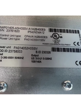NXPO1405A5HOSSVA1A2B400E9 通力 江南嘉捷 迅达电梯变频器 询