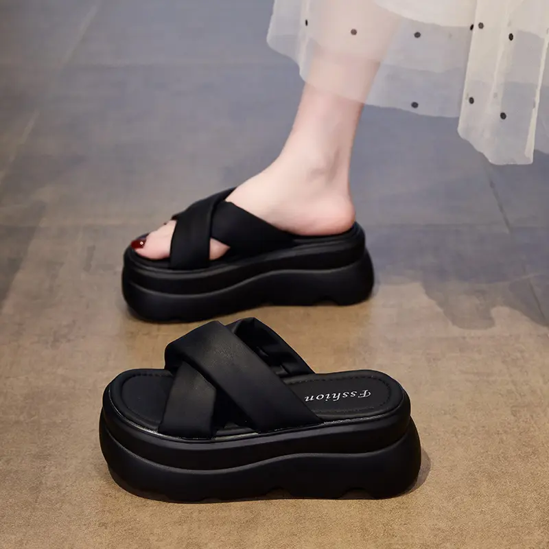 小码33厚底增高拖鞋女鞋外穿2025新款高级感配裙子气质时尚凉拖鞋