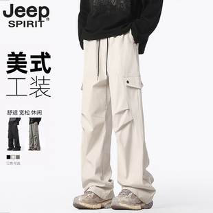 男款 春夏季 薄款 jeep吉普美式 子男士 裤 速干休闲多口袋长裤 高街工装