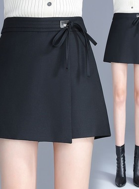 新款高腰包臀半身裙子女秋冬季西装裙裤小个子高级感显瘦A字短裙