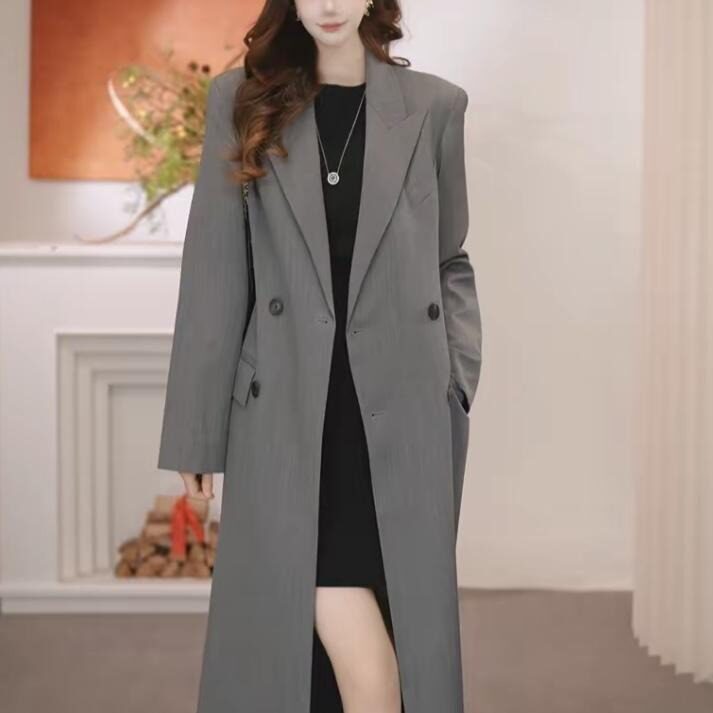 AMASS/阿玛施早秋新款极简收腰时尚英伦风设计师风衣大衣女540108
