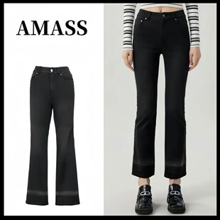 阿玛施AMASS/阿玛施 时尚百搭显瘦修身九分牛仔裤5100471
