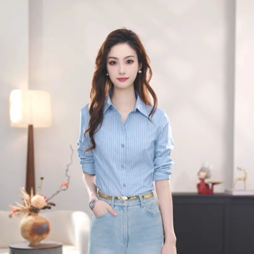 AMASS/阿玛施2026新款经典百搭通勤收身显瘦衬衫上衣女530022正品