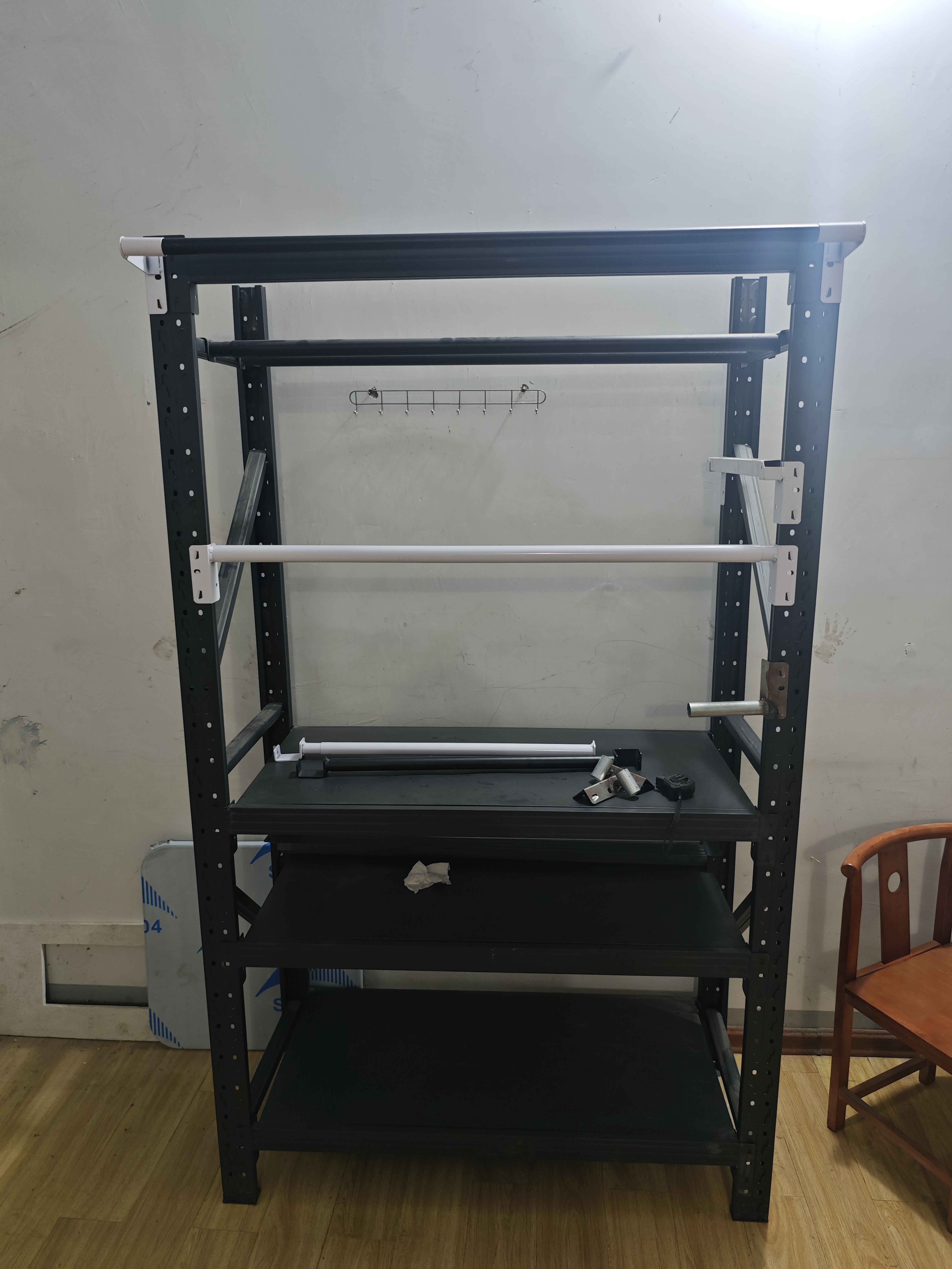 仓储货架衣柜遮光帘子杆客厅卧室阳台飘窗家用货架挂帘杆罗马杆