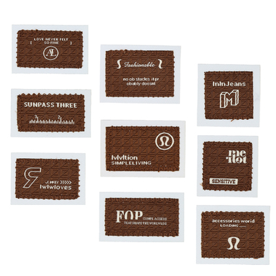 刺绣字母补丁贴正方形绣花装饰标休闲商标服装辅料破洞修补贴布标