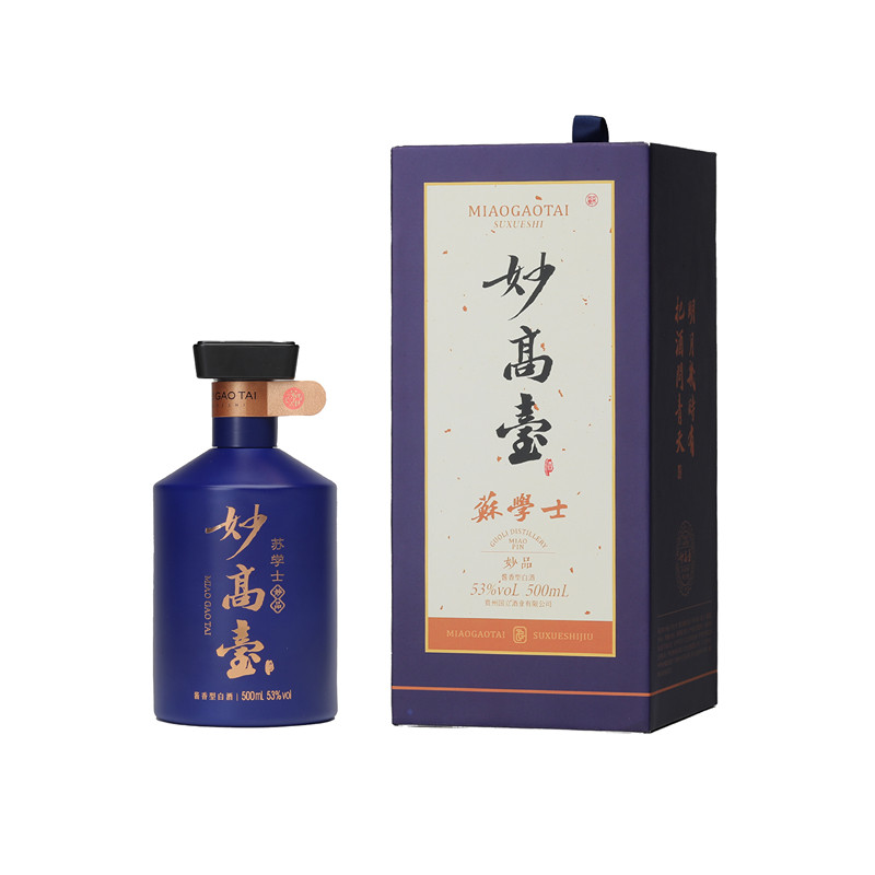 妙高台·苏学士妙品酒 贵州核心产区 酱香坤沙工艺 53度 纯粮