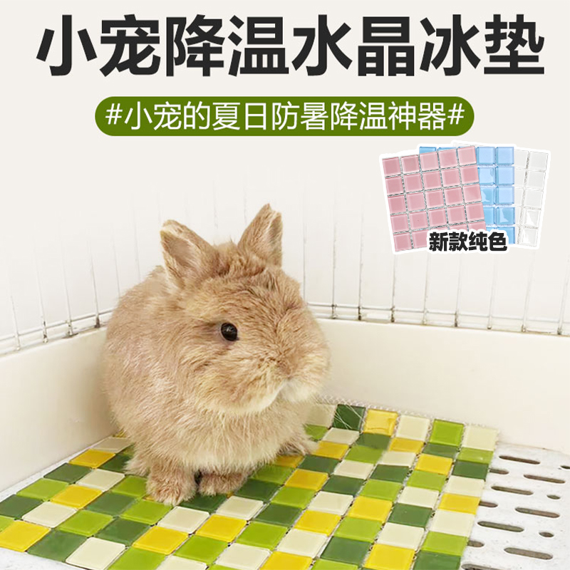 兔子冰垫消暑冰垫龙猫降温用品宠物降温板散热仓鼠荷兰猪兔子冰窝