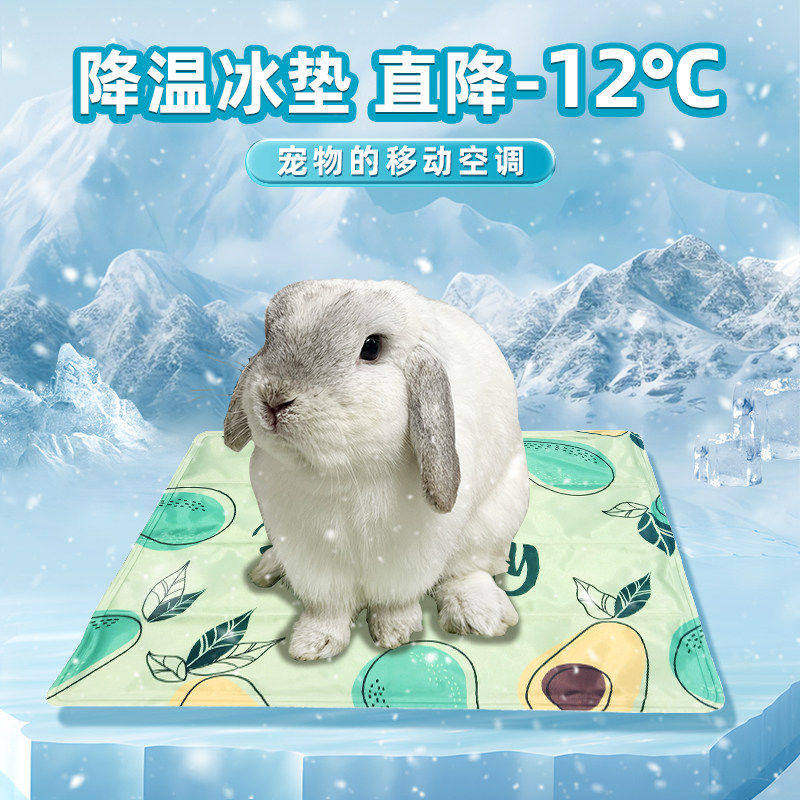 兔子宠物降温冰垫夏天散热垫兔子降温冰屋龙猫豚鼠荷兰猪降温神器