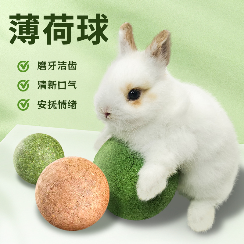 兔子解闷玩具磨牙草球零食化毛