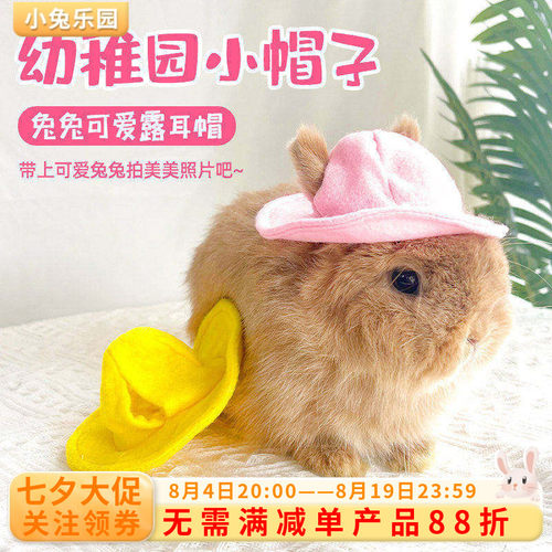 园长家兔兔装扮小帽子卡哇伊帽子