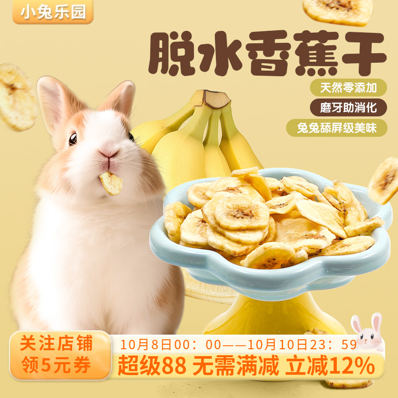 兔子零食香蕉干香蕉片水果干龙猫荷兰猪豚鼠磨牙零食香脆可口50G