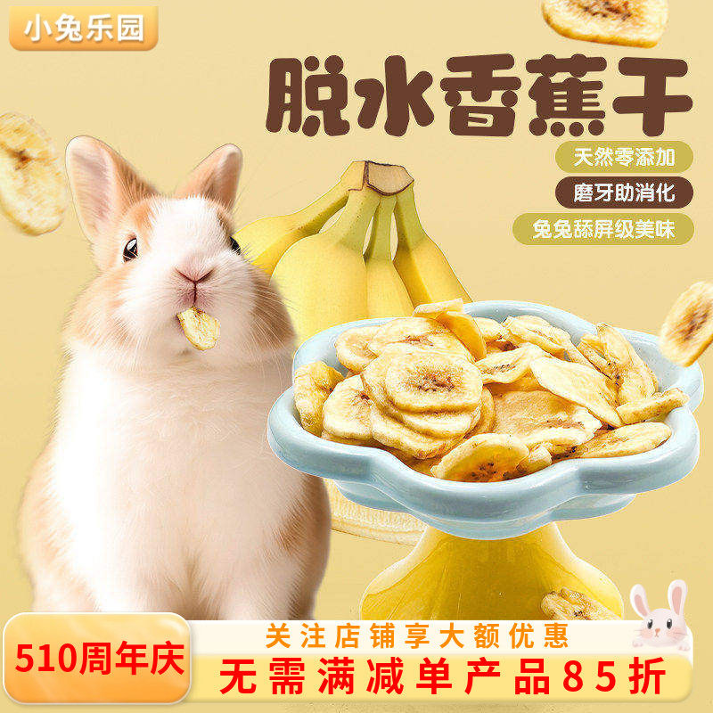 兔子零食香蕉干香蕉片水果干龙猫荷兰猪豚鼠磨牙零食香脆可口50G