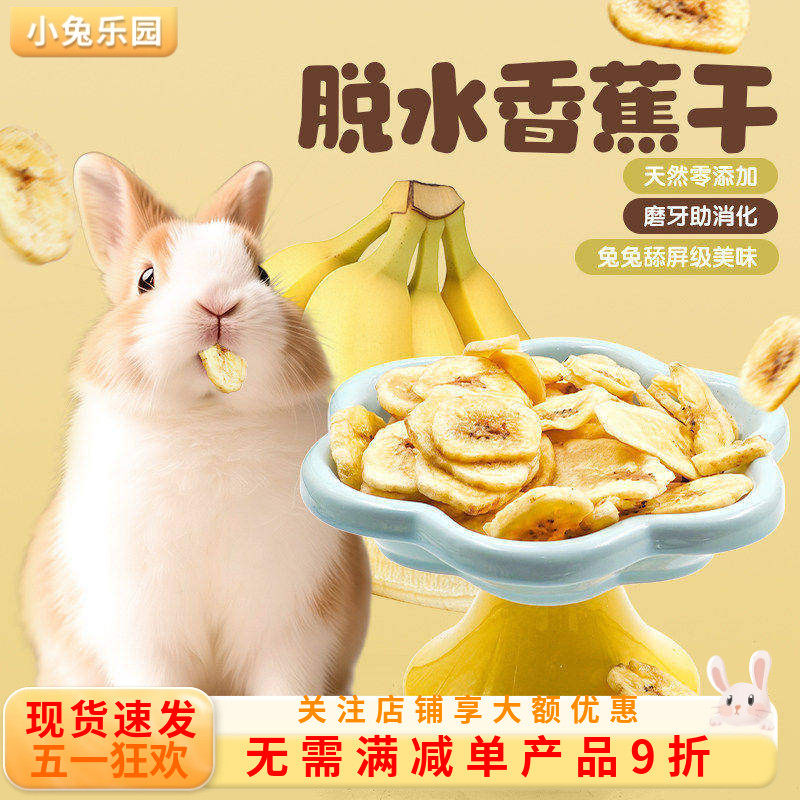 兔子零食香蕉干香蕉片水果干龙猫荷兰猪豚鼠磨牙零食香脆可口50G