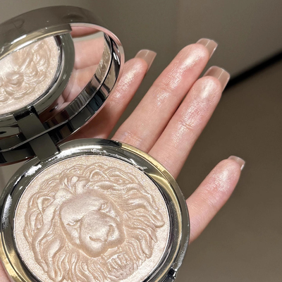 巨大巨好用！狮子生姜高光细闪修容一体盘两用闪粉脸部提亮三合一