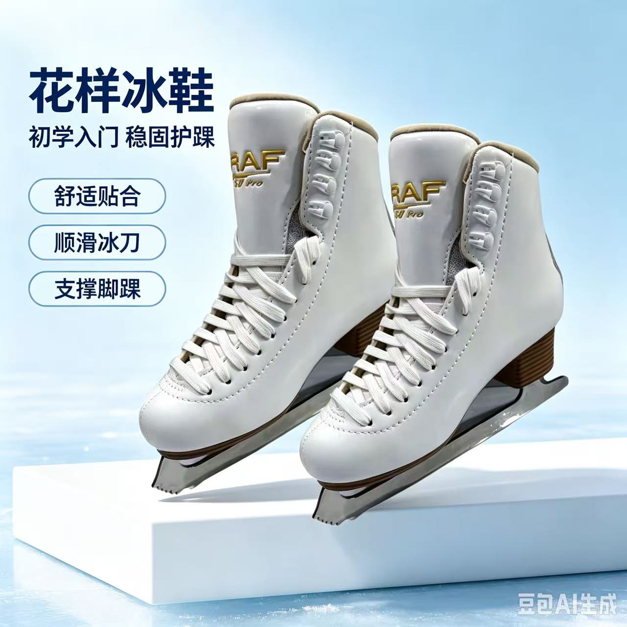 GRAF品牌U50pro花样冰刀鞋儿童花滑冰鞋成人花样冰刀鞋 冰鞋