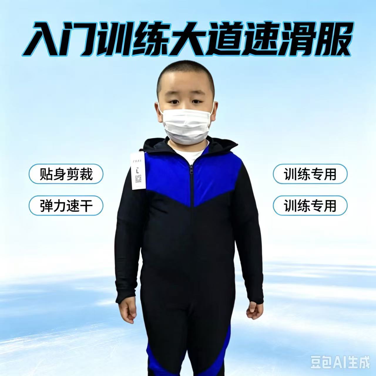 速滑服连体服装专业弹力