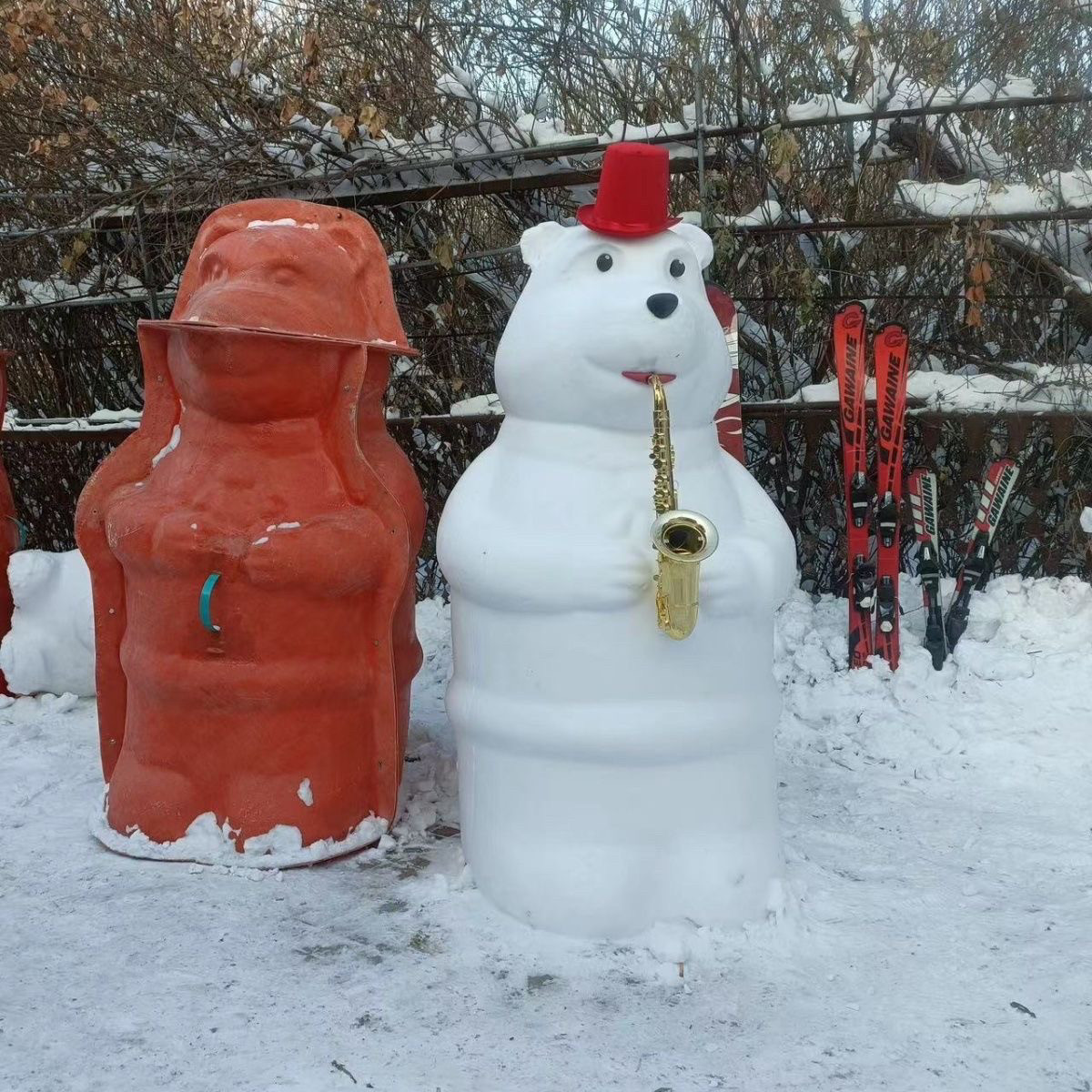 哈尔滨雪人雕塑摆件雪雕工艺品雪人雕塑摆件雪雕工艺品雪人雕塑