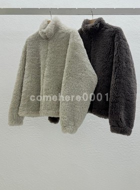 现货速发韩国东大门代购statement2025秋冬新款立领拉链宽松外套