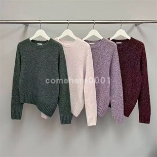 现货速发韩国东大门代购water river2025冬季新款不对称针织毛衣