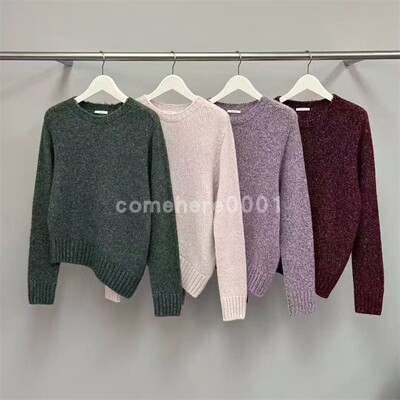 现货速发韩国东大门代购water river2025冬季新款不对称针织毛衣