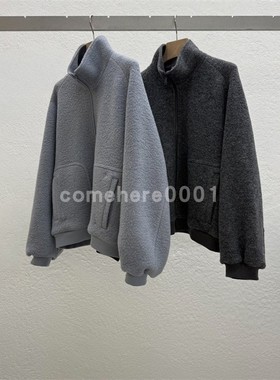 现货速发韩国东大门代购statement2025秋季新款立领拉链宽松外套