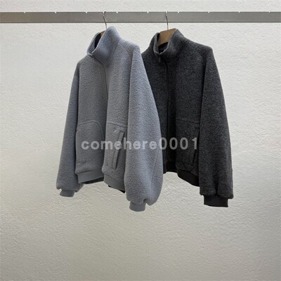 现货速发韩国东大门代购statement2025秋季新款立领拉链宽松外套