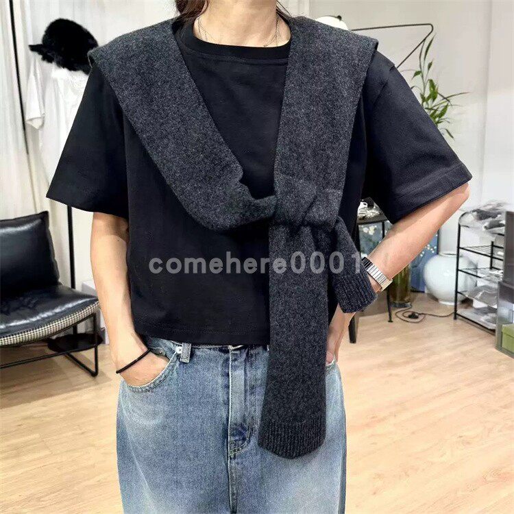 现货速发韩国东大门代购edit2025秋季新款纯色百搭羊毛针织披肩