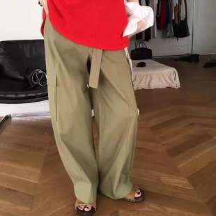 现货速发韩国东大门代购breathe2025夏季新款工装直筒休闲裤