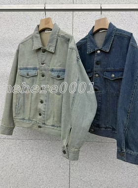 现货速发韩国东大门代购at the bagel2026春夏新款单排扣牛仔外套