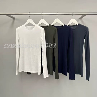 纯色长袖 简洁净版 上衣 water2026春夏新款 现速发韩国东大门代购