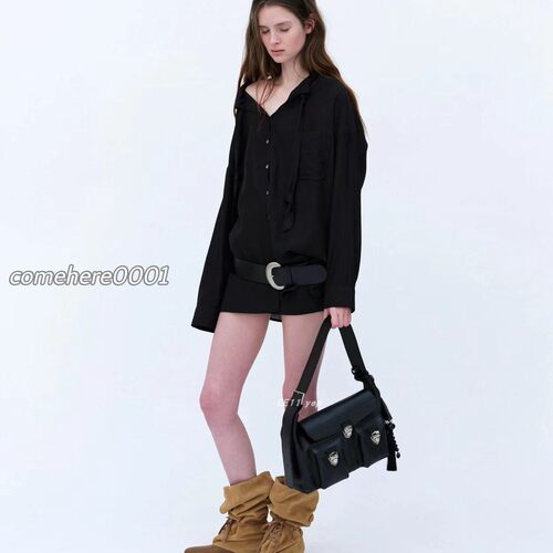 现货速发 韩代 londonflat 自留 慵懒松弛感飘带衬衫