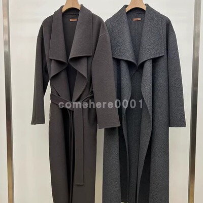 现货速发韩国东大门代购utre2025秋冬新款设计感气质长款毛呢大衣