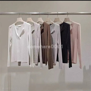 现货速发韩国东大门代购Statement2025秋季新款百搭长袖打底衫T恤