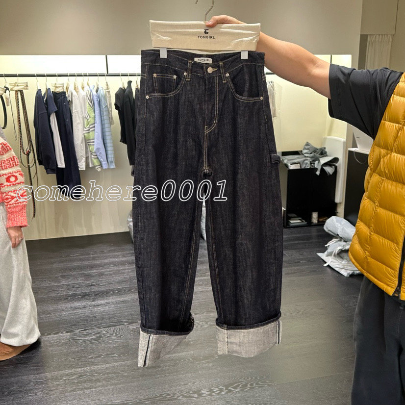 现速发韩国东大门代购tomgirl2026春夏新款百搭明线宽松牛仔裤