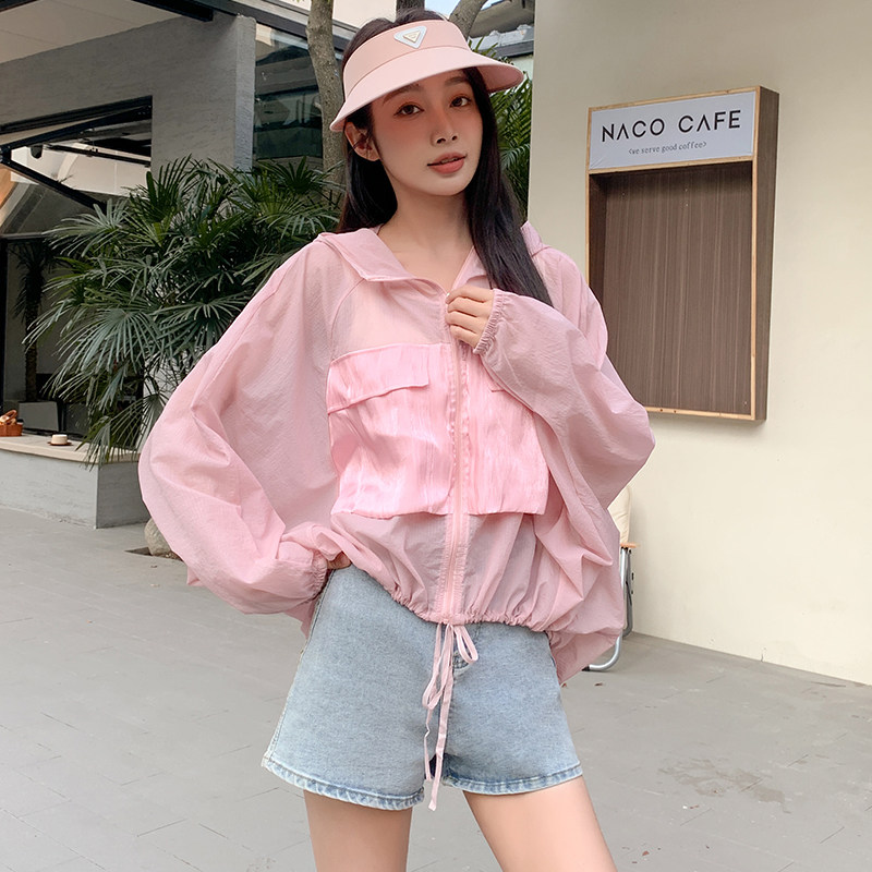 夏日吸汗速干高效防紫外线斗篷版型犹如蝉翼般轻薄防晒衣空调衫