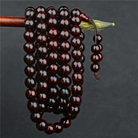Из розового дерева, из старинного материала, 108 бусин, 6mm