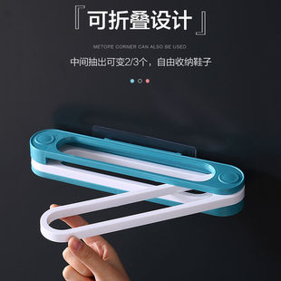 架壁挂式 卫生间厕所浴室拖鞋 免打孔进门口三合一家用可折叠