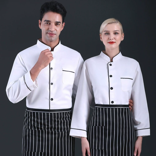 Шеф-повара Рабочая одежда мужская осенняя и зимняя одежда
