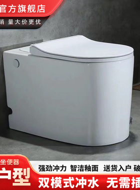 无水箱马桶小户型坐便器家用免插电电动马桶抽水防臭马桶
