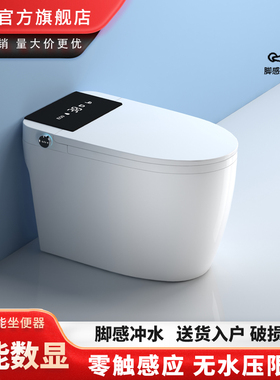 智能马桶一体坐便器全自动智能马桶卫生间座便陶瓷一体式智能马桶