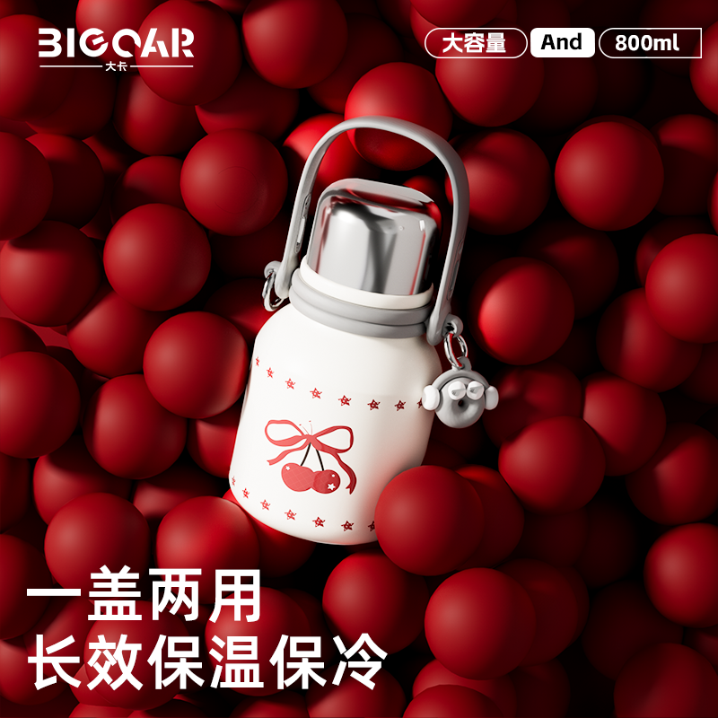 BIGCAR大容量高颜值不锈钢保温壶