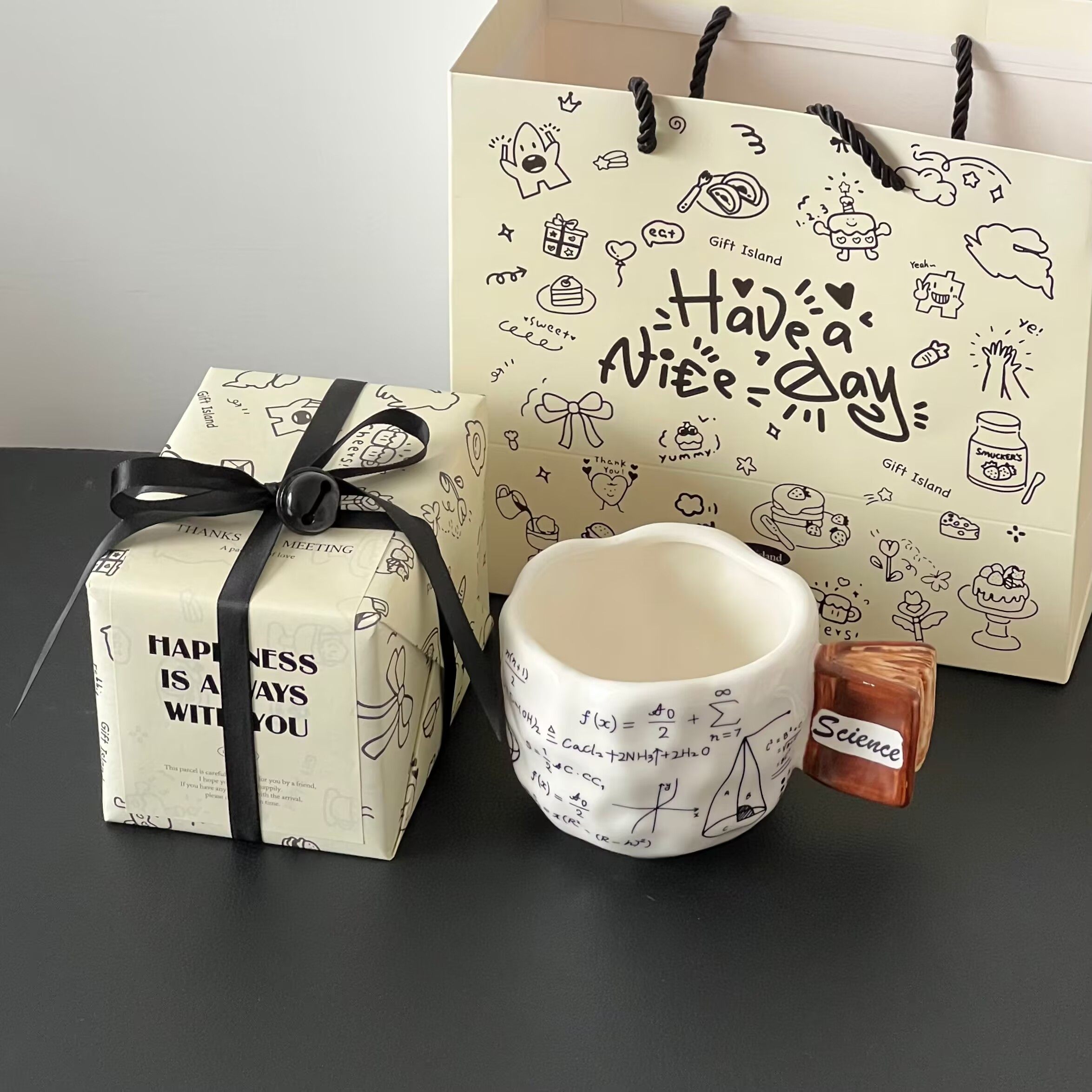 有趣的礼物搞怪理科学霸杯水杯生日礼物送同学朋友礼物式包装礼盒