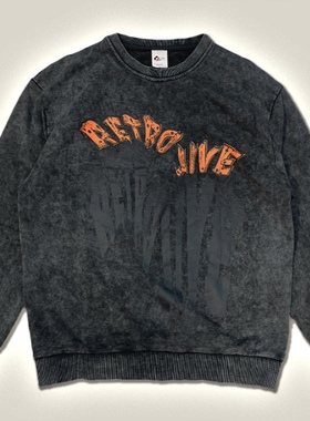 Retrojive project 黑灰水洗復古毛圈綿衛衣街舞爵士hiphop swag