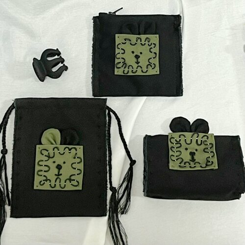 YQ原创设计手工制作迷你小布袋随身饰品收纳包小巧便携mini小包包