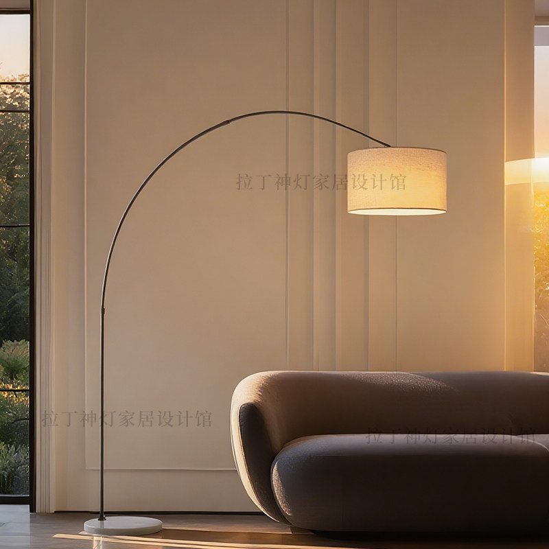 钓鱼落地灯意式极简客厅沙发旁高级感现代轻奢全光谱立式氛围灯