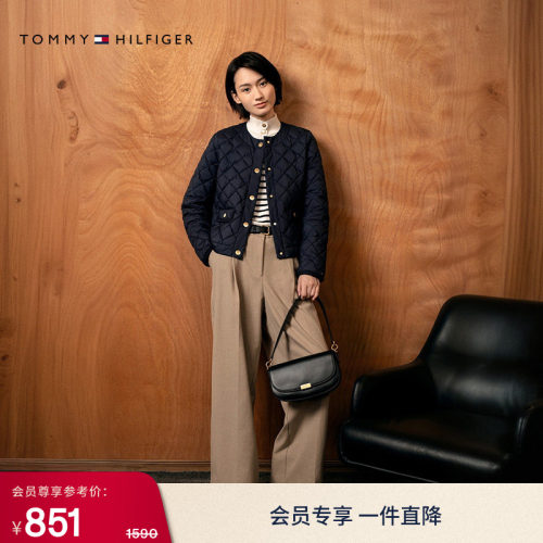 Tommy女装半松紧腰宽松休闲裤