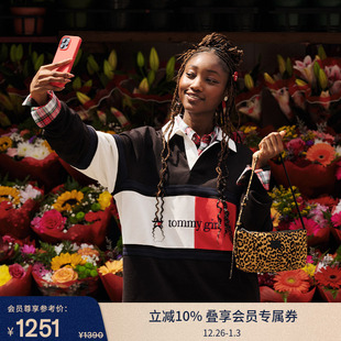 Tommy25秋冬新女金属挂饰格纹百褶半身裙 TOMMY GIRL潮酷系列