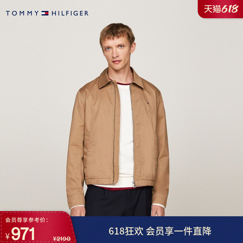 【棉质斜纹】Tommy男女经典翻领复古商务休闲通勤行政夹克外套