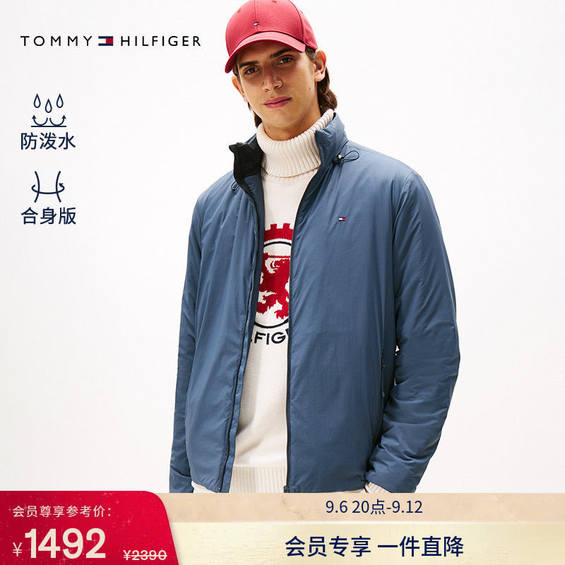 【防泼水】Tommy秋冬男装户外潮流露营运动休闲连帽棉服夹克外套